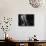 Portrait of Woman Sitting Near Window at Night-null-Photo displayed on a wall