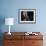 Portrait of Woman Sitting Near Window at Night-null-Framed Photo displayed on a wall