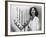 Portrait of Woman with Candelabra-null-Framed Photo