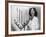 Portrait of Woman with Candelabra-null-Framed Photo