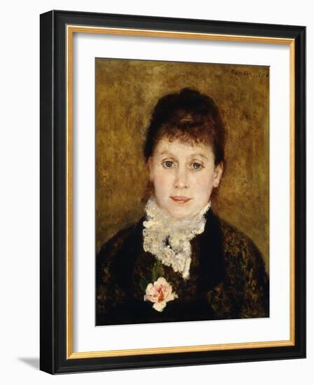 Portrait of Woman-Pierre-Auguste Renoir-Framed Giclee Print
