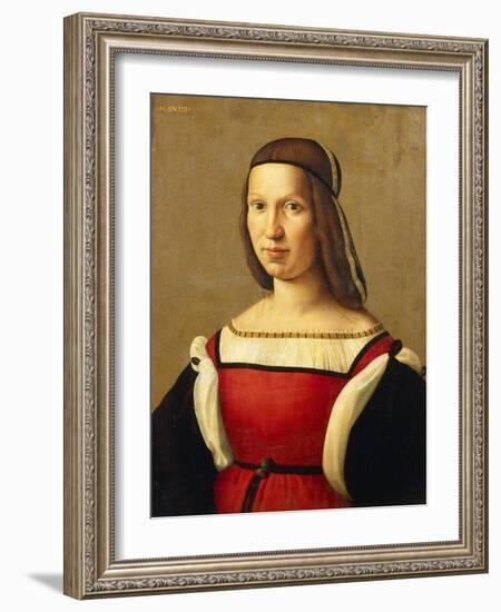 Portrait of Woman-Domenico Ghirlandaio-Framed Giclee Print