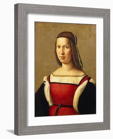Portrait of Woman-Domenico Ghirlandaio-Framed Giclee Print