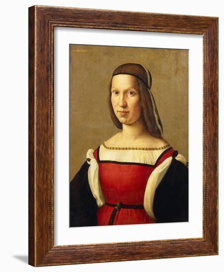 Portrait of Woman-Domenico Ghirlandaio-Framed Giclee Print