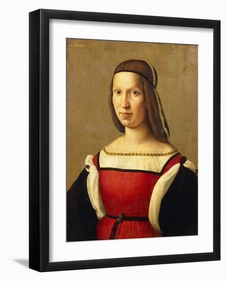 Portrait of Woman-Domenico Ghirlandaio-Framed Giclee Print