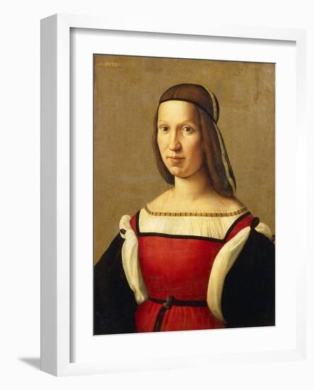 Portrait of Woman-Domenico Ghirlandaio-Framed Giclee Print