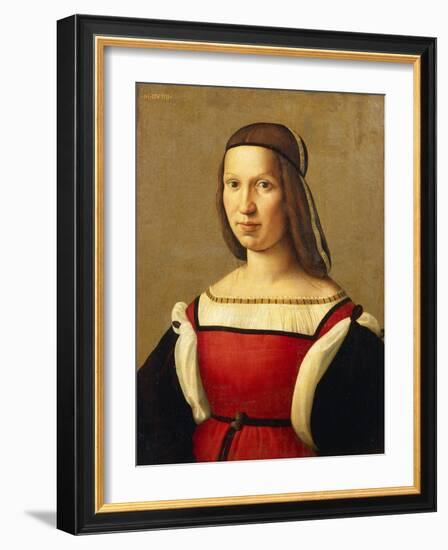 Portrait of Woman-Domenico Ghirlandaio-Framed Giclee Print