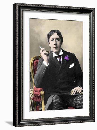 Portrait of Writer Oscar Wilde. 19Th Century Photograph-Unknown Artist-Framed Giclee Print