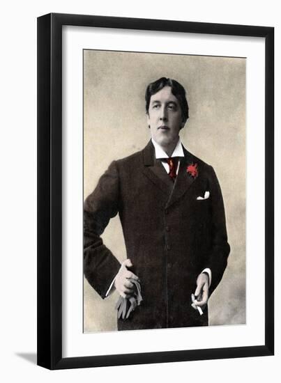 Portrait of Writer Oscar Wilde. 19Th Century Photograph-Unknown Artist-Framed Giclee Print