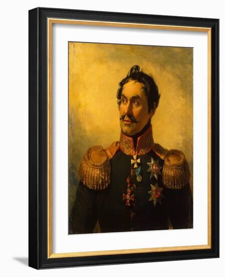 Portrait of Yefim Chaplits (1768-182), before 1825-George Dawe-Framed Giclee Print