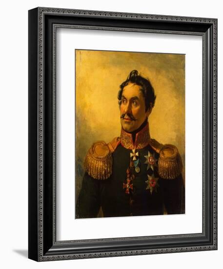 Portrait of Yefim Chaplits (1768-182), before 1825-George Dawe-Framed Giclee Print