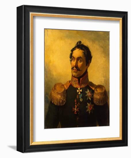 Portrait of Yefim Chaplits (1768-182), before 1825-George Dawe-Framed Giclee Print