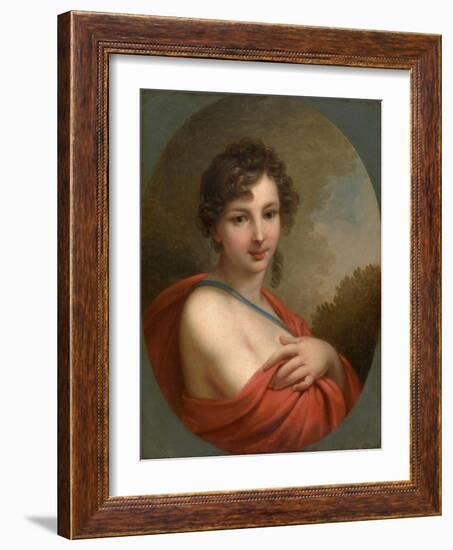 Portrait of Yelena Naryshkina (1785?185), 1800-Johann-Baptist Lampi the Younger-Framed Giclee Print