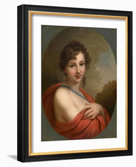 Portrait of Yelena Naryshkina (1785?185), 1800-Johann-Baptist Lampi the Younger-Framed Giclee Print