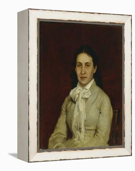 Portrait of Yelizaveta Grigoryevna Mamontova (1847-190), 1878-Ilya Yefimovich Repin-Framed Premier Image Canvas