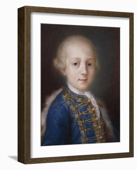 Portrait of Young Boy-Rosalba Carriera-Framed Giclee Print