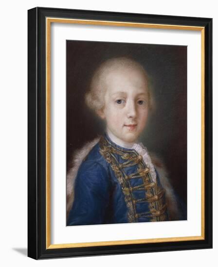 Portrait of Young Boy-Rosalba Carriera-Framed Giclee Print