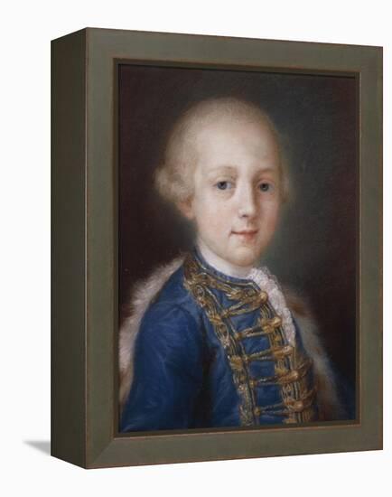 Portrait of Young Boy-Rosalba Carriera-Framed Premier Image Canvas