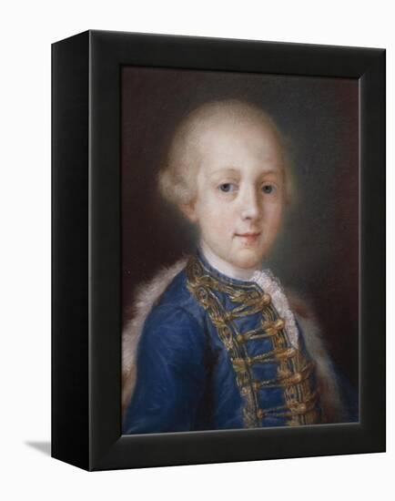 Portrait of Young Boy-Rosalba Carriera-Framed Premier Image Canvas