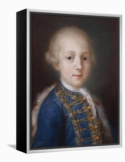 Portrait of Young Boy-Rosalba Carriera-Framed Premier Image Canvas