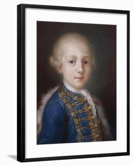 Portrait of Young Boy-Rosalba Carriera-Framed Giclee Print