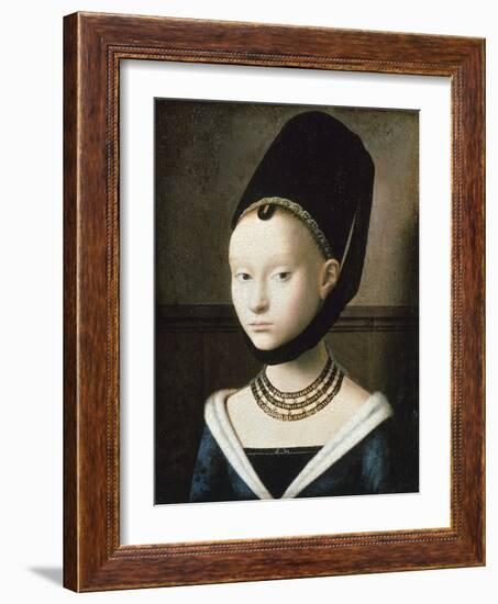 Portrait of Young Girl, 1470-Petrus Christus-Framed Giclee Print