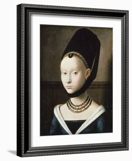 Portrait of Young Girl, 1470-Petrus Christus-Framed Giclee Print