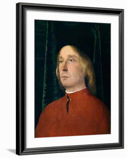 Portrait of Young Man in Red Suit-null-Framed Giclee Print