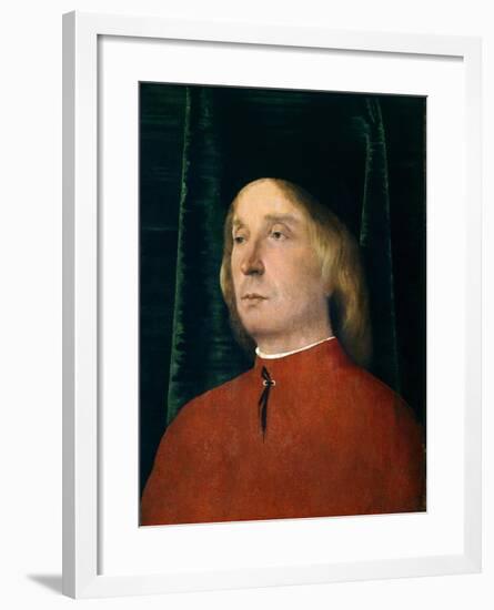 Portrait of Young Man in Red Suit-null-Framed Giclee Print