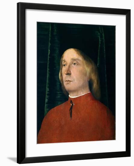 Portrait of Young Man in Red Suit-null-Framed Giclee Print