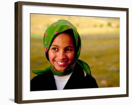 Portrait of Young Moroccan Woman, Morocco-Merrill Images-Framed Photographic Print