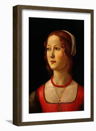 Portrait of Young Woman, 1485-Domenico Ghirlandaio-Framed Giclee Print