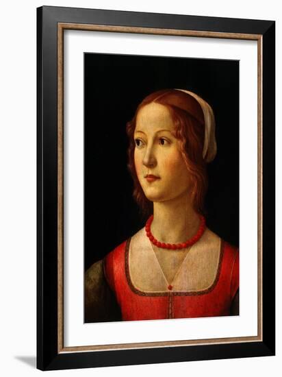 Portrait of Young Woman, 1485-Domenico Ghirlandaio-Framed Giclee Print