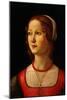 Portrait of Young Woman, 1485-Domenico Ghirlandaio-Mounted Giclee Print