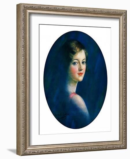 "Portrait of Young Woman,"March 8, 1930-William Haskell Coffin-Framed Giclee Print