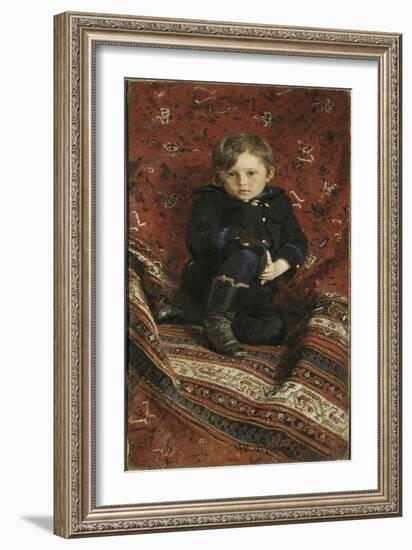 Portrait of Yury Repin, The-Ilya Yefimovich Repin-Framed Giclee Print