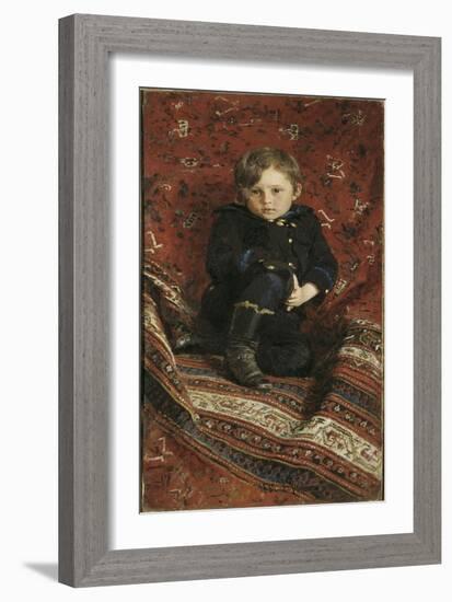 Portrait of Yury Repin, The-Ilya Yefimovich Repin-Framed Giclee Print