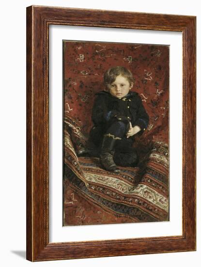 Portrait of Yury Repin, The-Ilya Yefimovich Repin-Framed Giclee Print