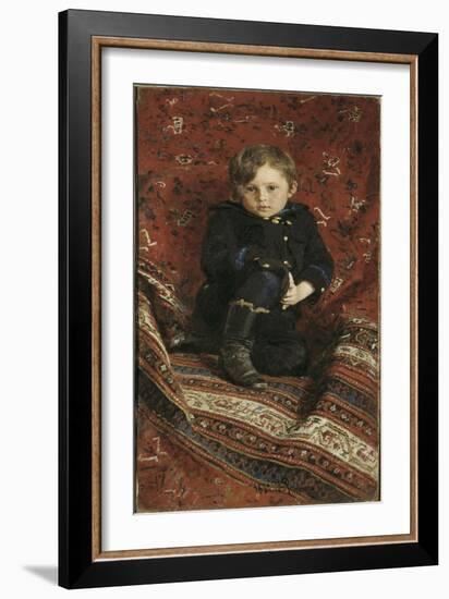 Portrait of Yury Repin, The-Ilya Yefimovich Repin-Framed Giclee Print