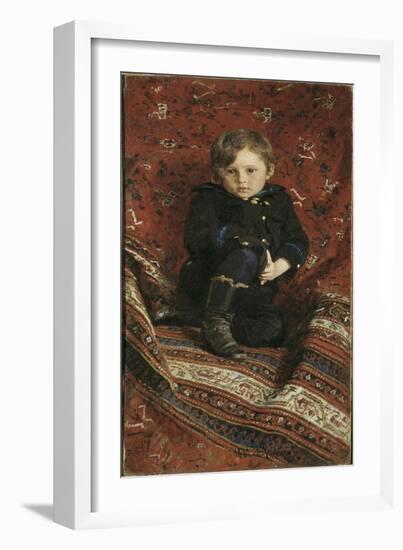 Portrait of Yury Repin, The-Ilya Yefimovich Repin-Framed Giclee Print