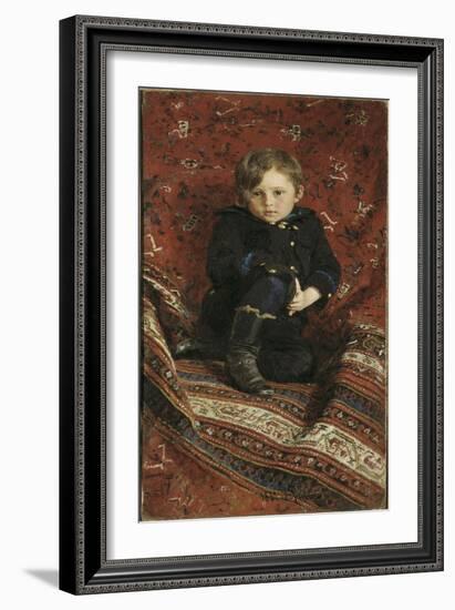 Portrait of Yury Repin, The-Ilya Yefimovich Repin-Framed Giclee Print