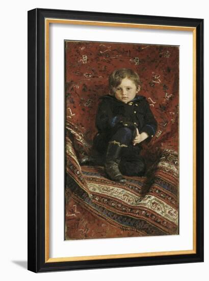 Portrait of Yury Repin, The-Ilya Yefimovich Repin-Framed Giclee Print