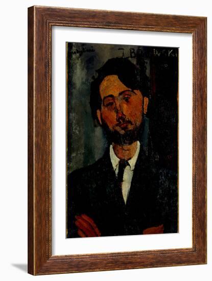 Portrait of Zborowski, 1916-Amedeo Modigliani-Framed Giclee Print