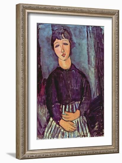 Portrait of Zofe-Amedeo Modigliani-Framed Art Print