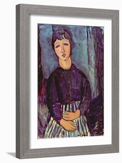 Portrait of Zofe-Amedeo Modigliani-Framed Art Print