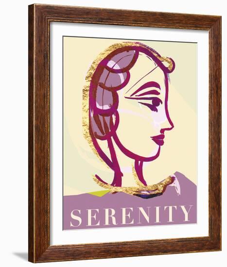 Portrait Poise - Serenity-Strawberry Field-Framed Giclee Print