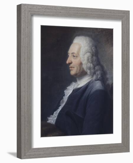 Portrait présumé du Président Herraut-Maurice Quentin de La Tour-Framed Giclee Print