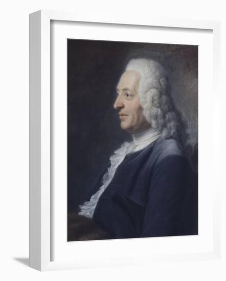 Portrait présumé du Président Herraut-Maurice Quentin de La Tour-Framed Giclee Print