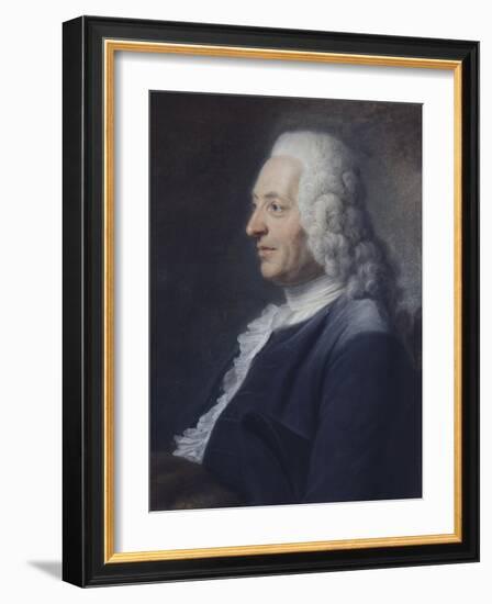 Portrait présumé du Président Herraut-Maurice Quentin de La Tour-Framed Giclee Print