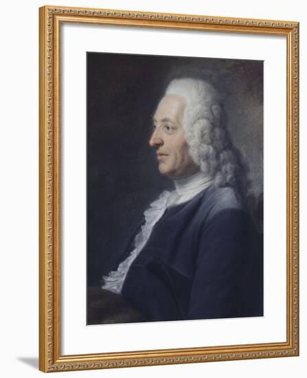 Portrait présumé du Président Herraut-Maurice Quentin de La Tour-Framed Giclee Print